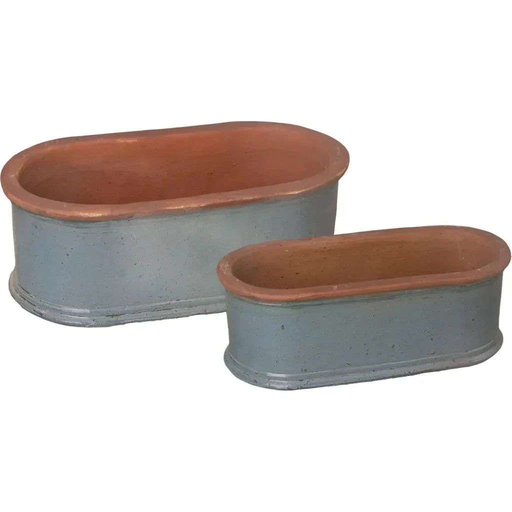 Emissary Oval Window Box Ceramic Planter
