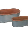 Emissary Oval Window Box Ceramic Planter