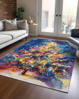 Addison Rugs Paelain Blue Washable Indoor-Outdoor Rug