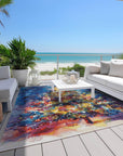 Addison Rugs Paelain Blue Washable Indoor-Outdoor Rug