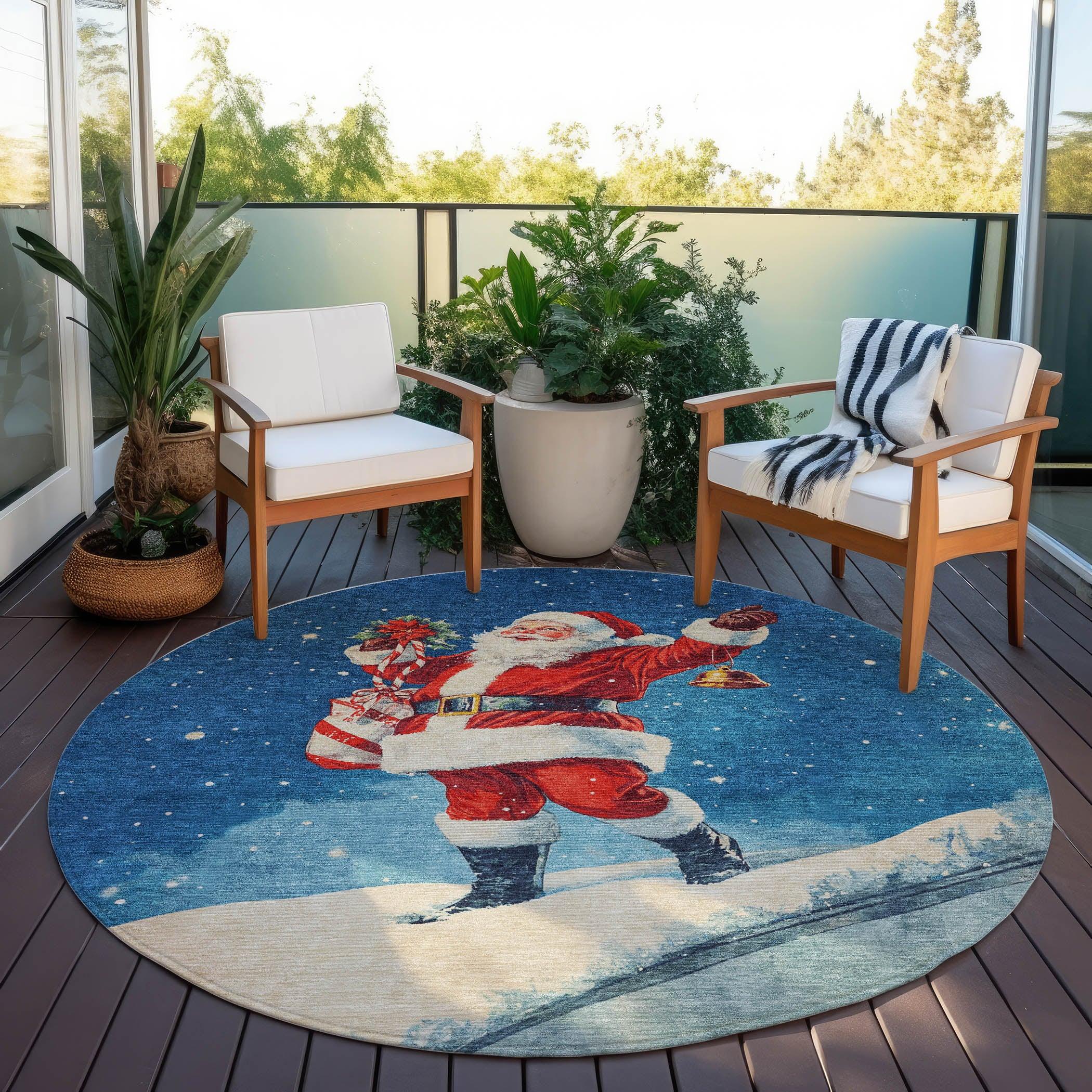 Addison Rugs Paelanor Blue Washable Indoor-Outdoor Rug