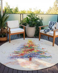 Addison Rugs Paelaris Ivory Washable Indoor-Outdoor Rug