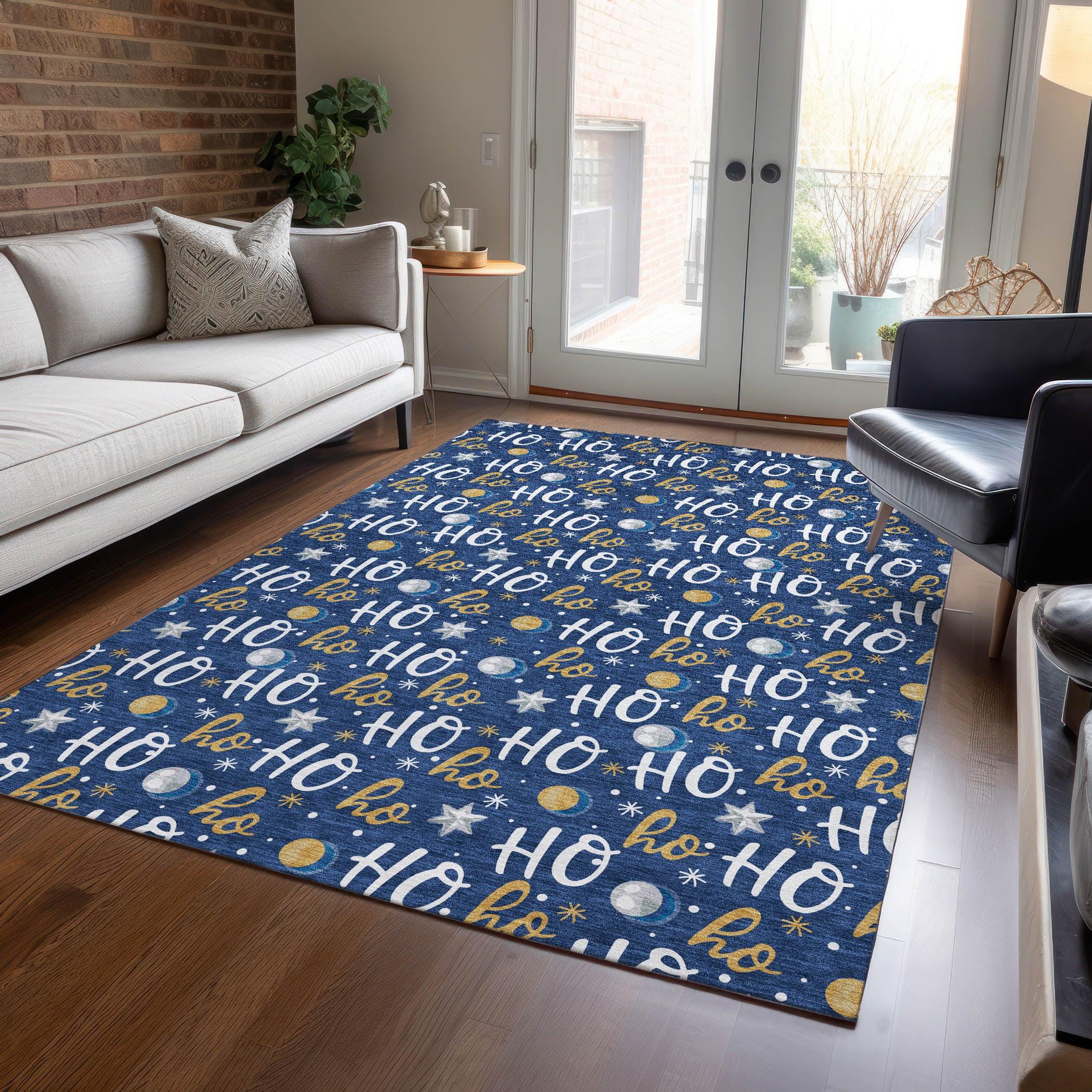 Addison Rugs Paelien Blue Washable Indoor-Outdoor Rug