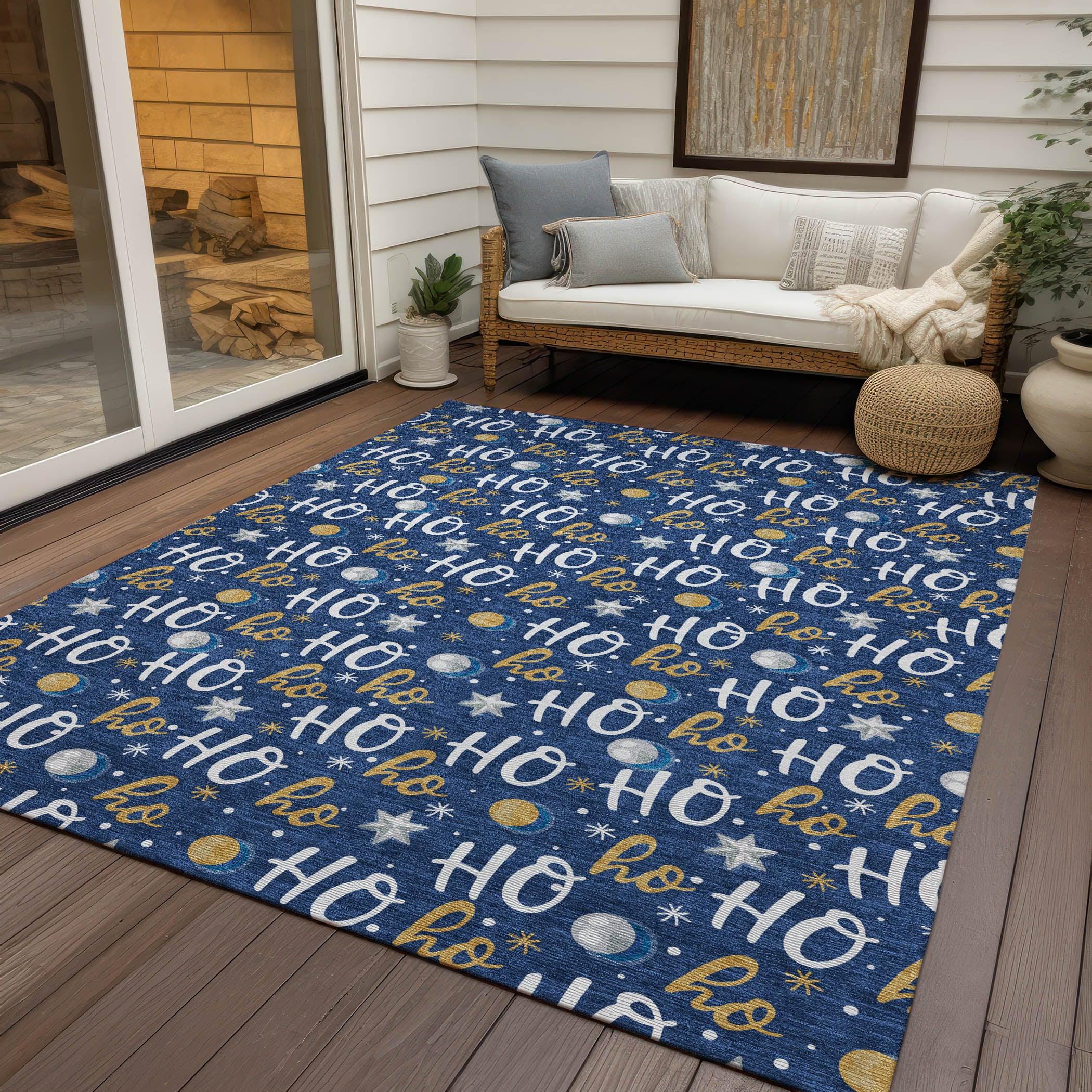 Addison Rugs Paelien Blue Washable Indoor-Outdoor Rug