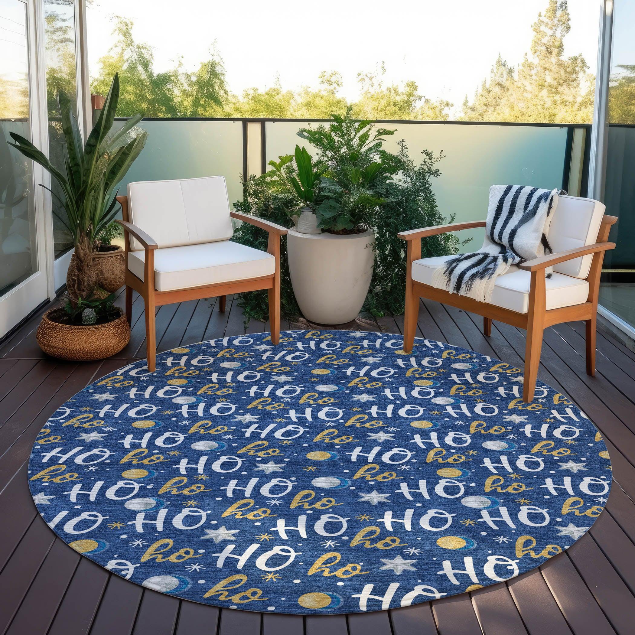 Addison Rugs Paelien Blue Washable Indoor-Outdoor Rug