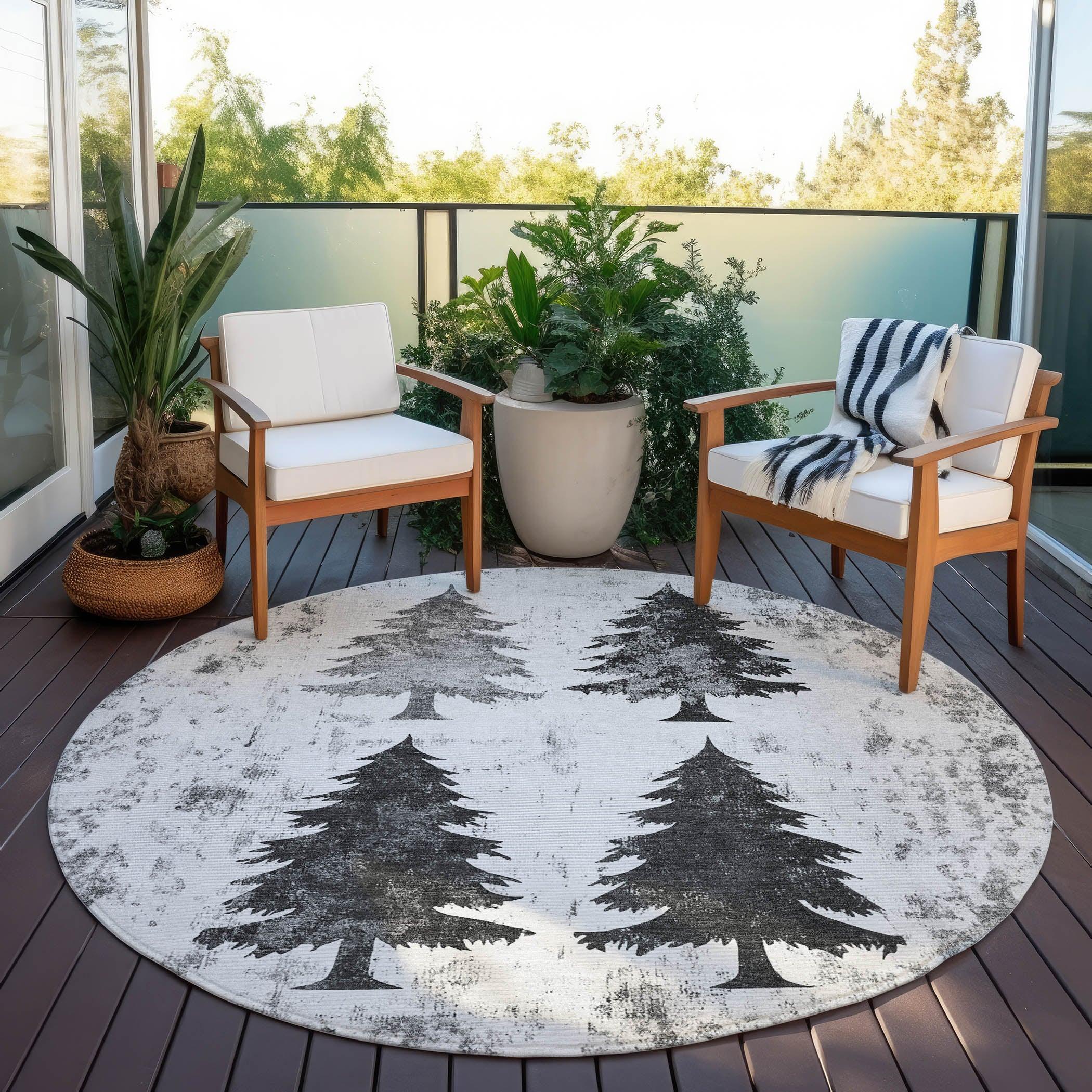 Addison Rugs Paelion Gray Washable Indoor-Outdoor Rug