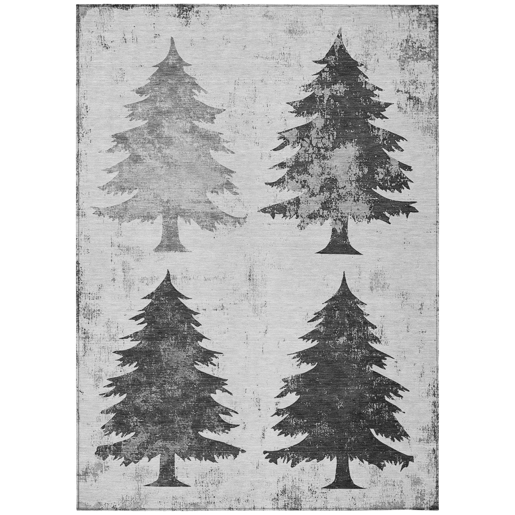 Addison Rugs Paelion Gray Washable Indoor-Outdoor Rug