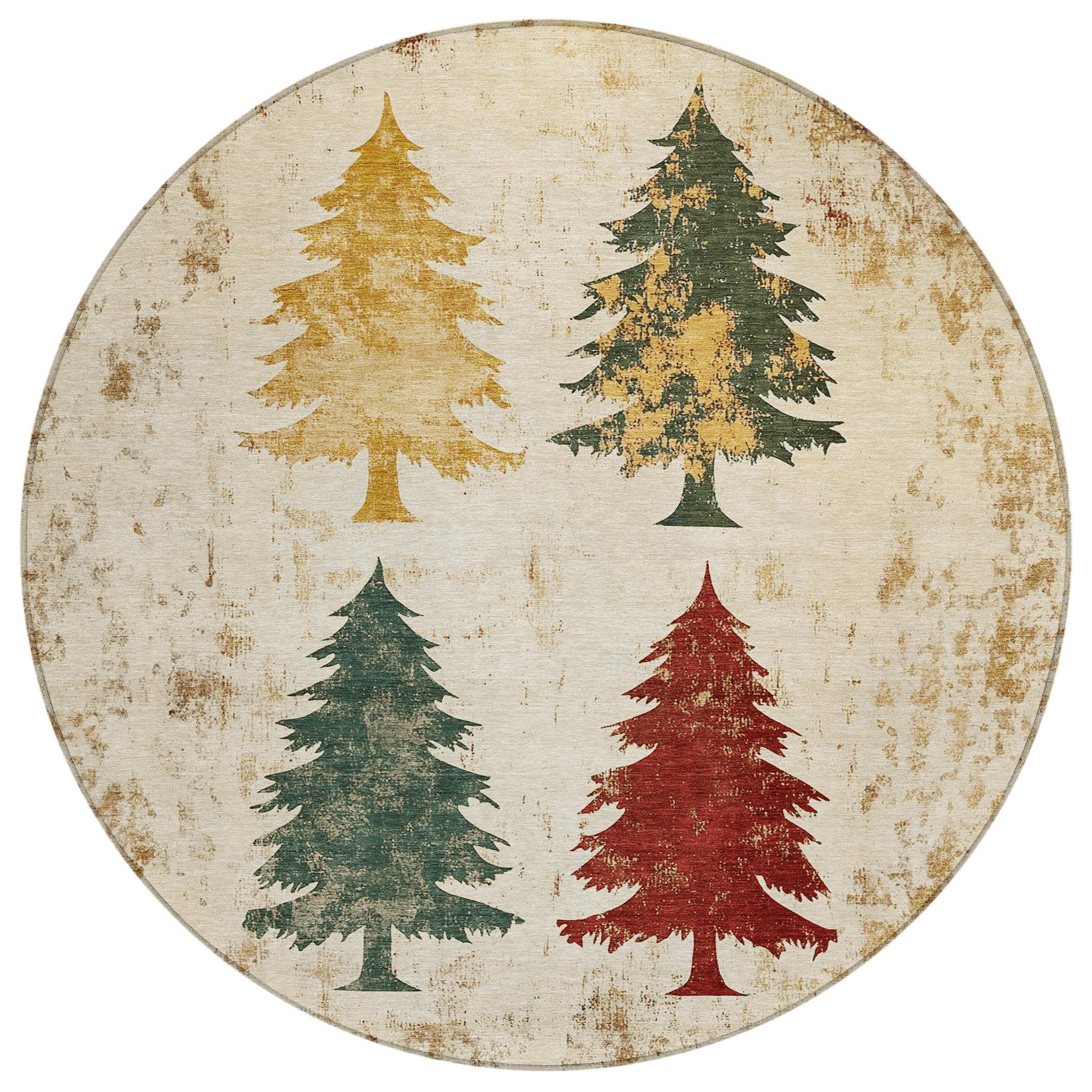 Addison Rugs Paelion Ivory Washable Indoor-Outdoor Rug
