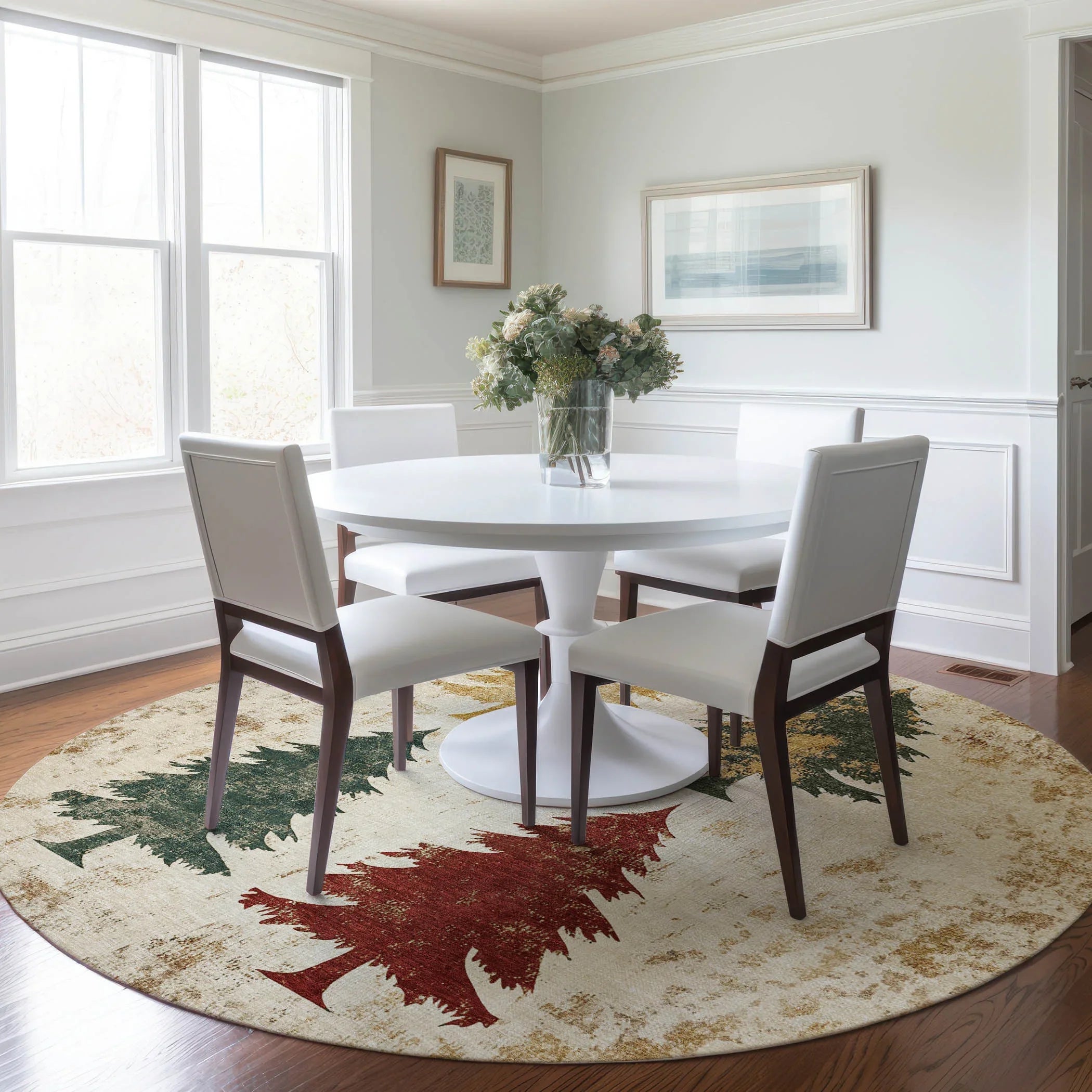 Addison Rugs Paelion Ivory Washable Indoor-Outdoor Rug