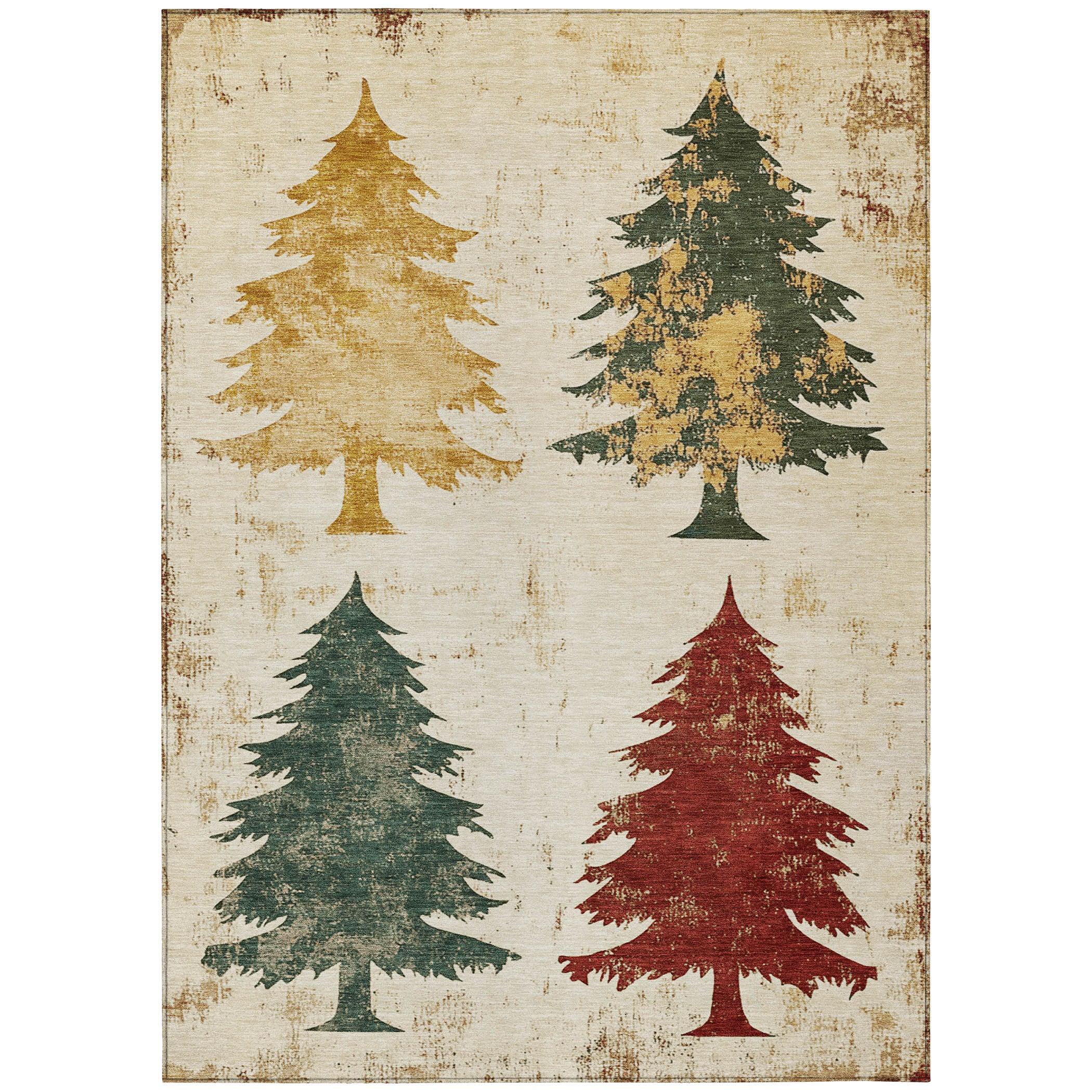 Addison Rugs Paelion Ivory Washable Indoor-Outdoor Rug