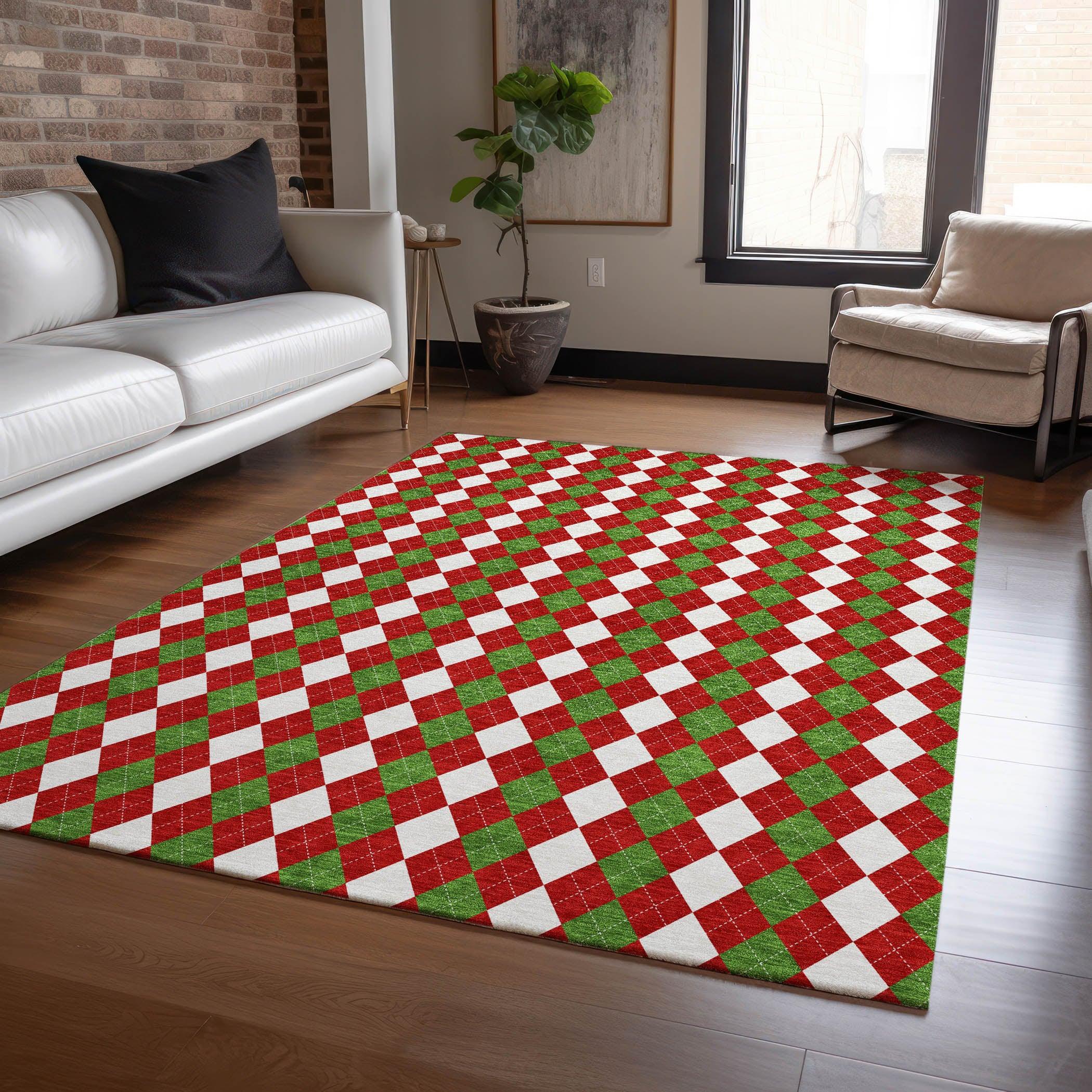 Addison Rugs Paelira Red Washable Indoor-Outdoor Rug