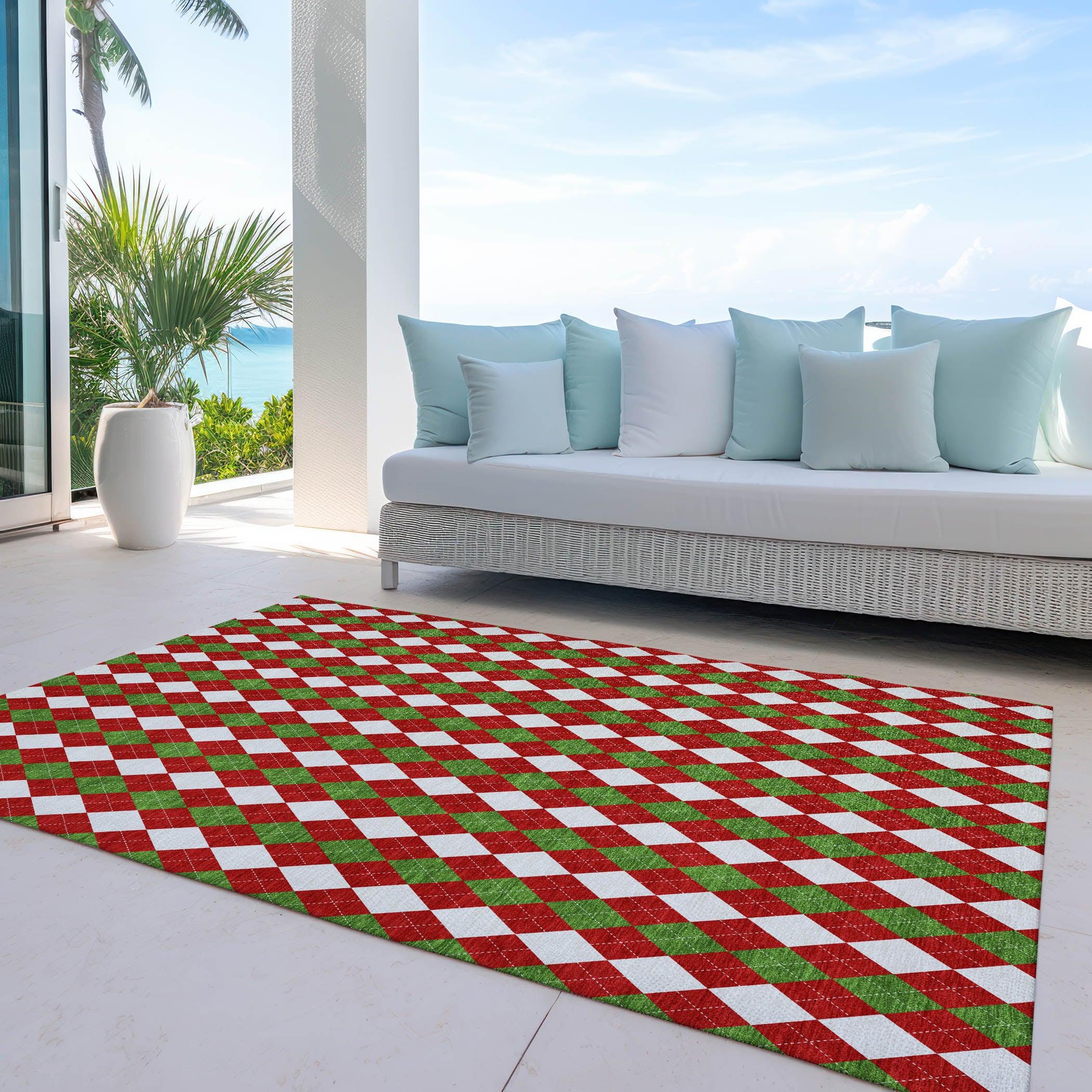 Addison Rugs Paelira Red Washable Indoor-Outdoor Rug