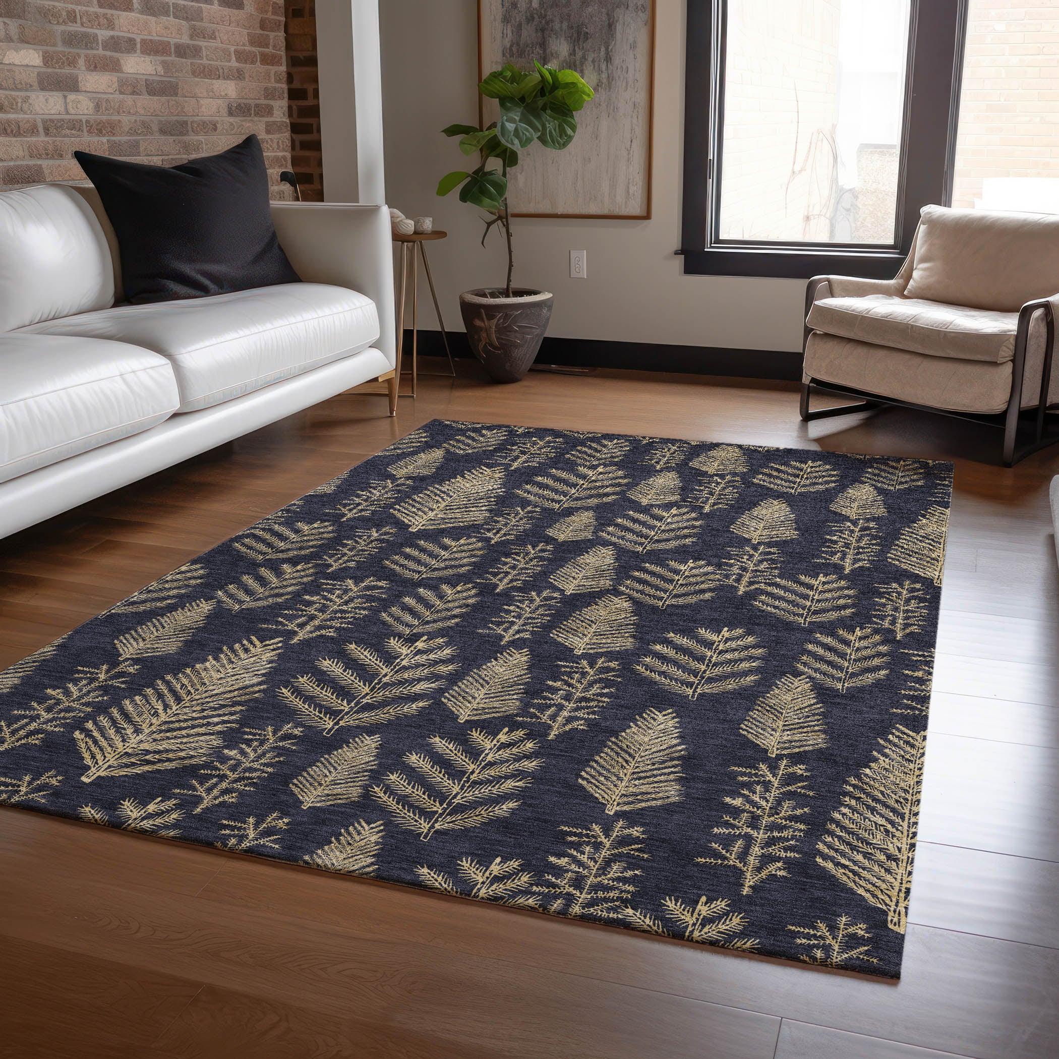 Addison Rugs Paelius Black Washable Indoor-Outdoor Rug
