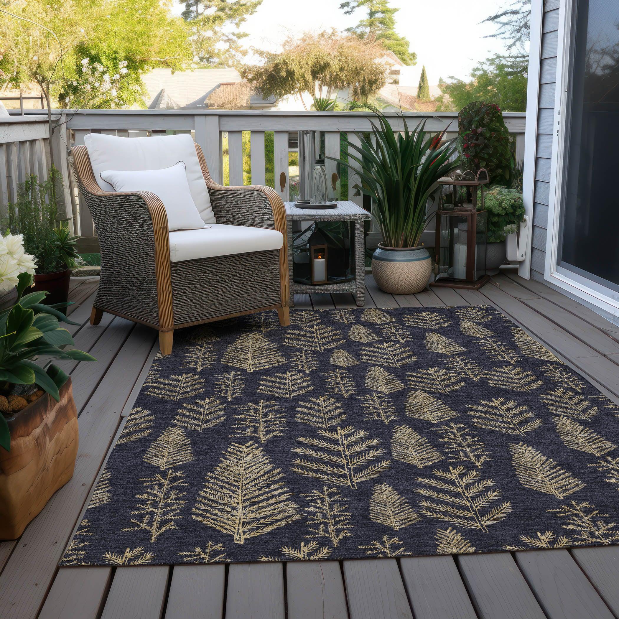 Addison Rugs Paelius Black Washable Indoor-Outdoor Rug