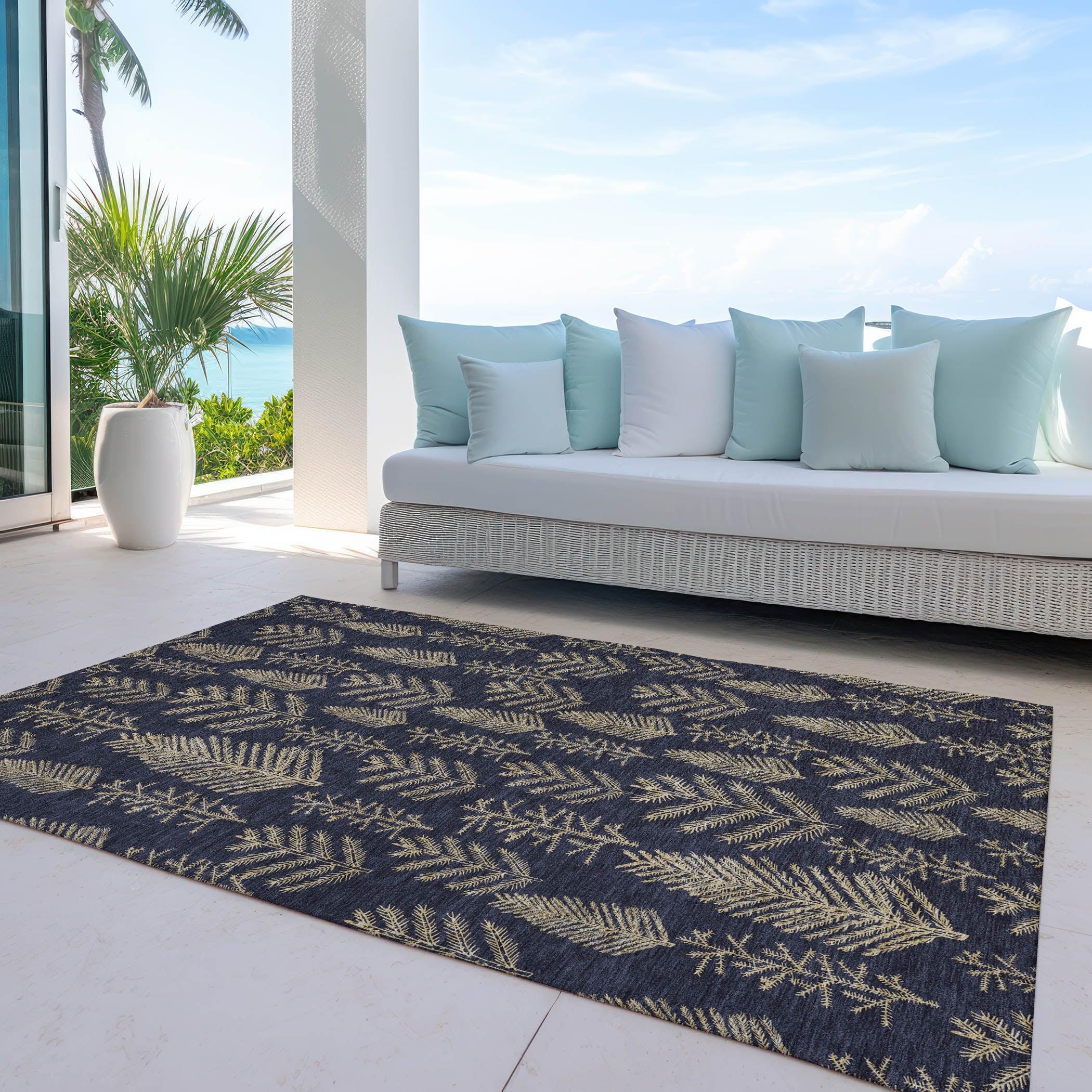 Addison Rugs Paelius Black Washable Indoor-Outdoor Rug
