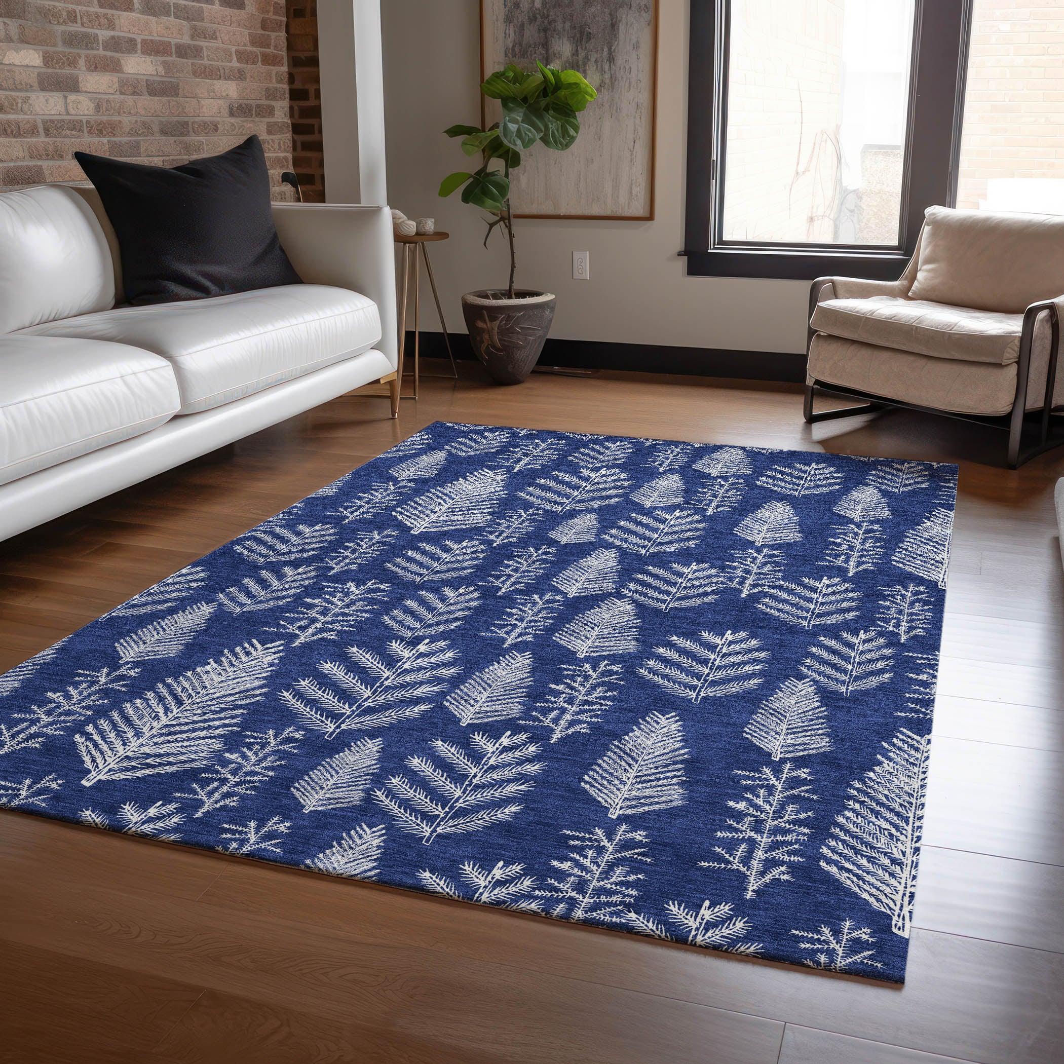Addison Rugs Paelius Blue Washable Indoor-Outdoor Rug