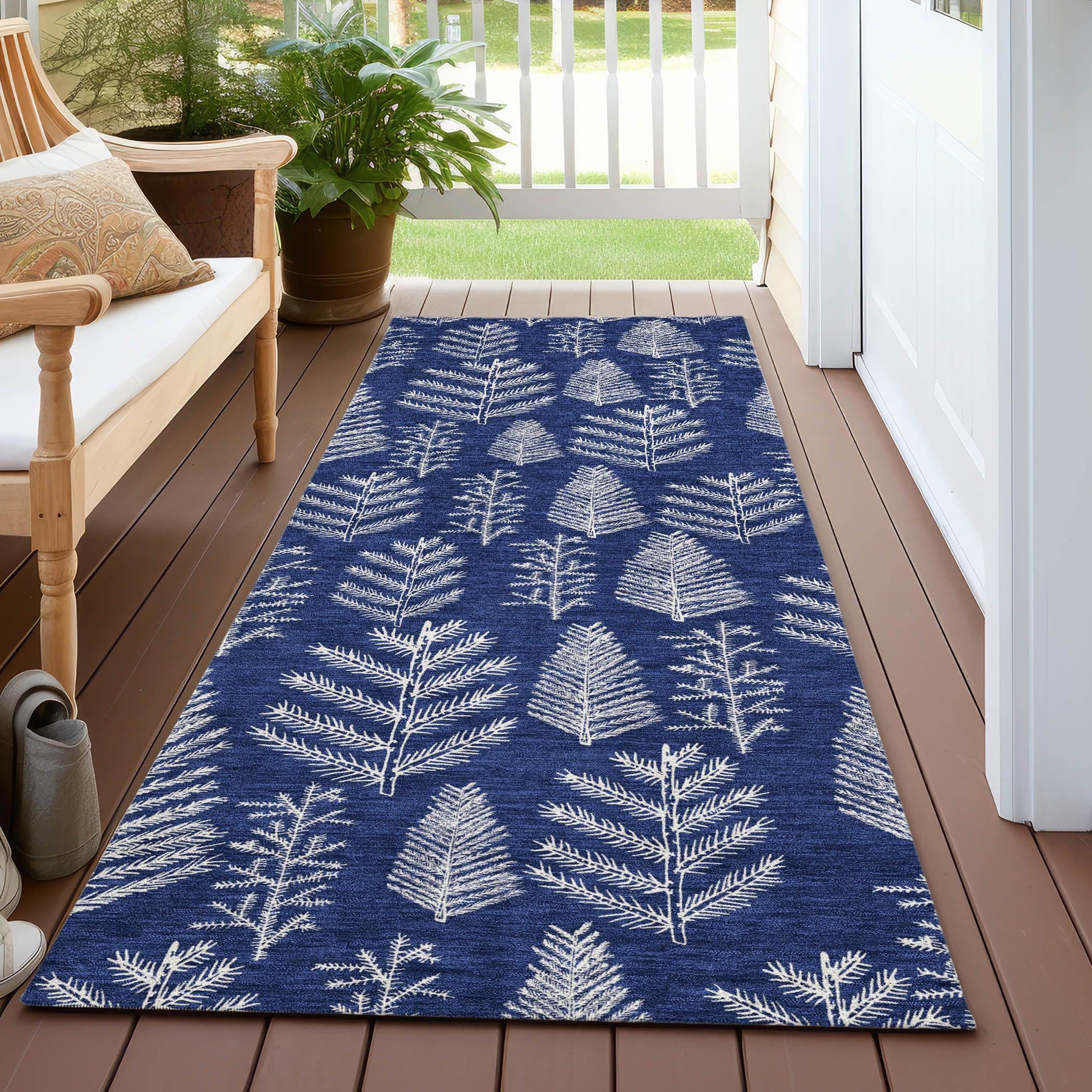 Addison Rugs Paelius Blue Washable Indoor-Outdoor Rug