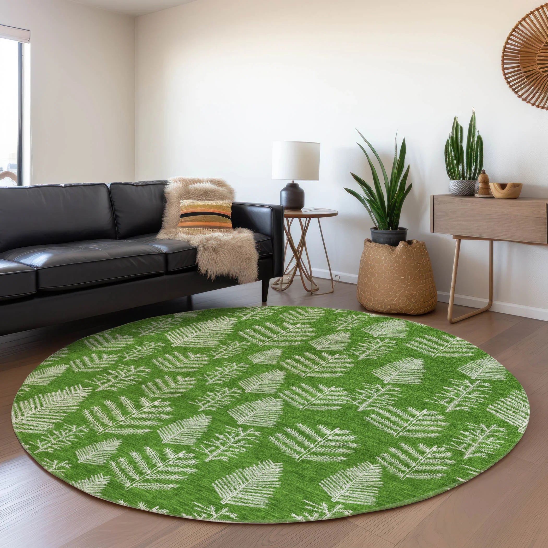 Addison Rugs Paelius Green Washable Indoor-Outdoor Rug