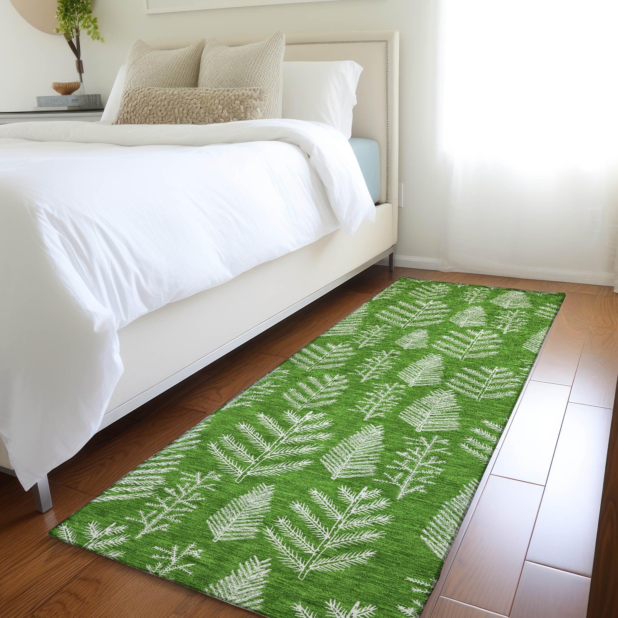 Addison Rugs Paelius Green Washable Indoor-Outdoor Rug