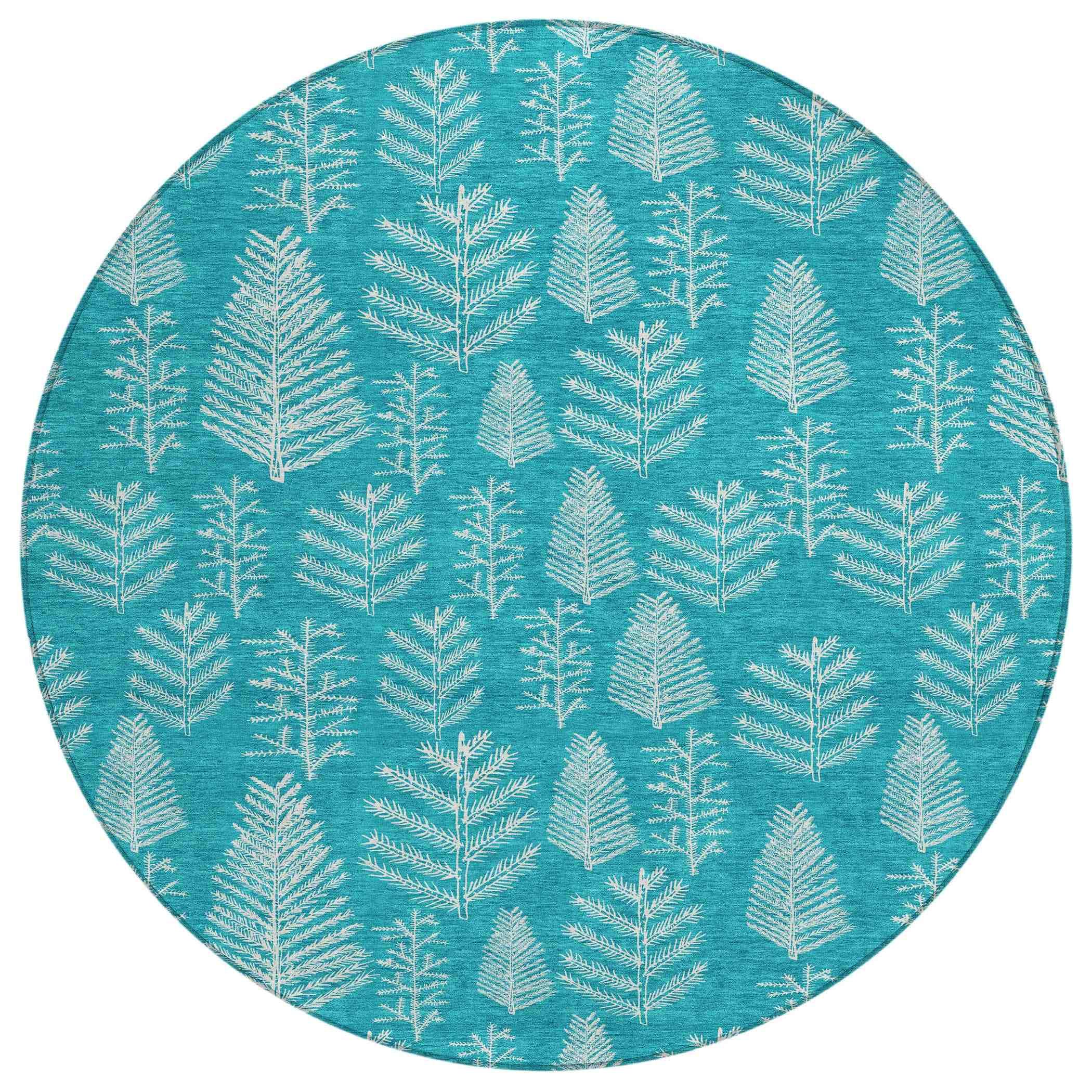 Addison Rugs Paelius Teal Washable Indoor-Outdoor Rug