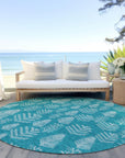 Addison Rugs Paelius Teal Washable Indoor-Outdoor Rug