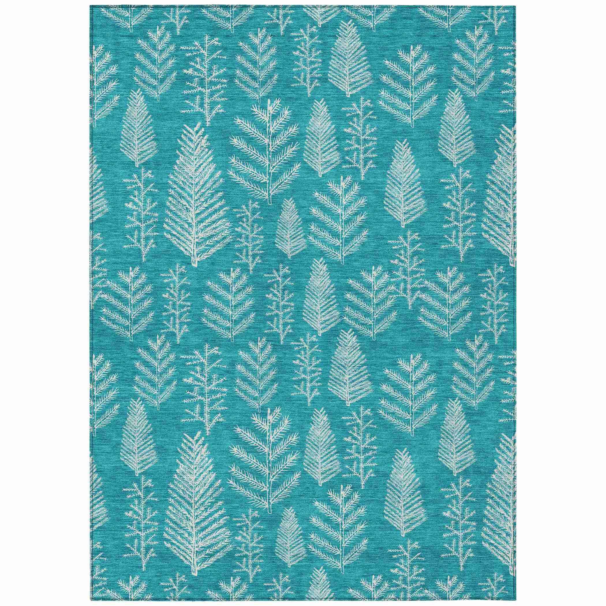 Addison Rugs Paelius Teal Washable Indoor-Outdoor Rug