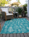 Addison Rugs Paelius Teal Washable Indoor-Outdoor Rug