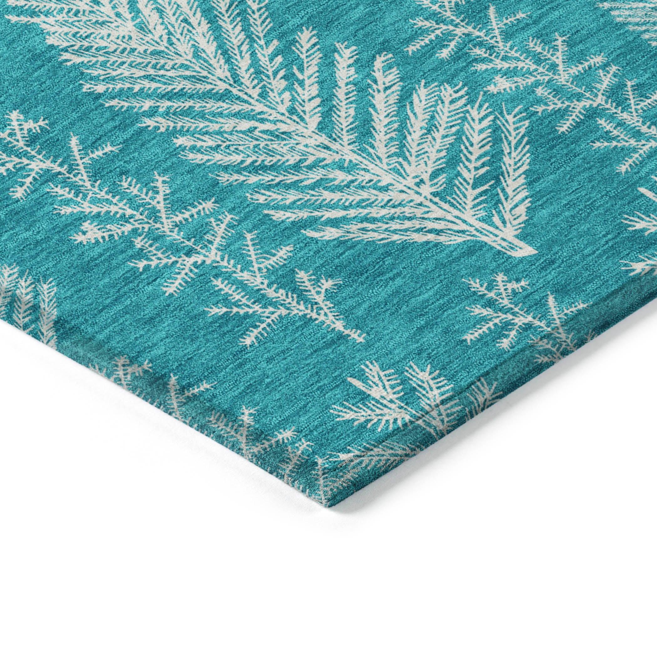 Addison Rugs Paelius Teal Washable Indoor-Outdoor Rug