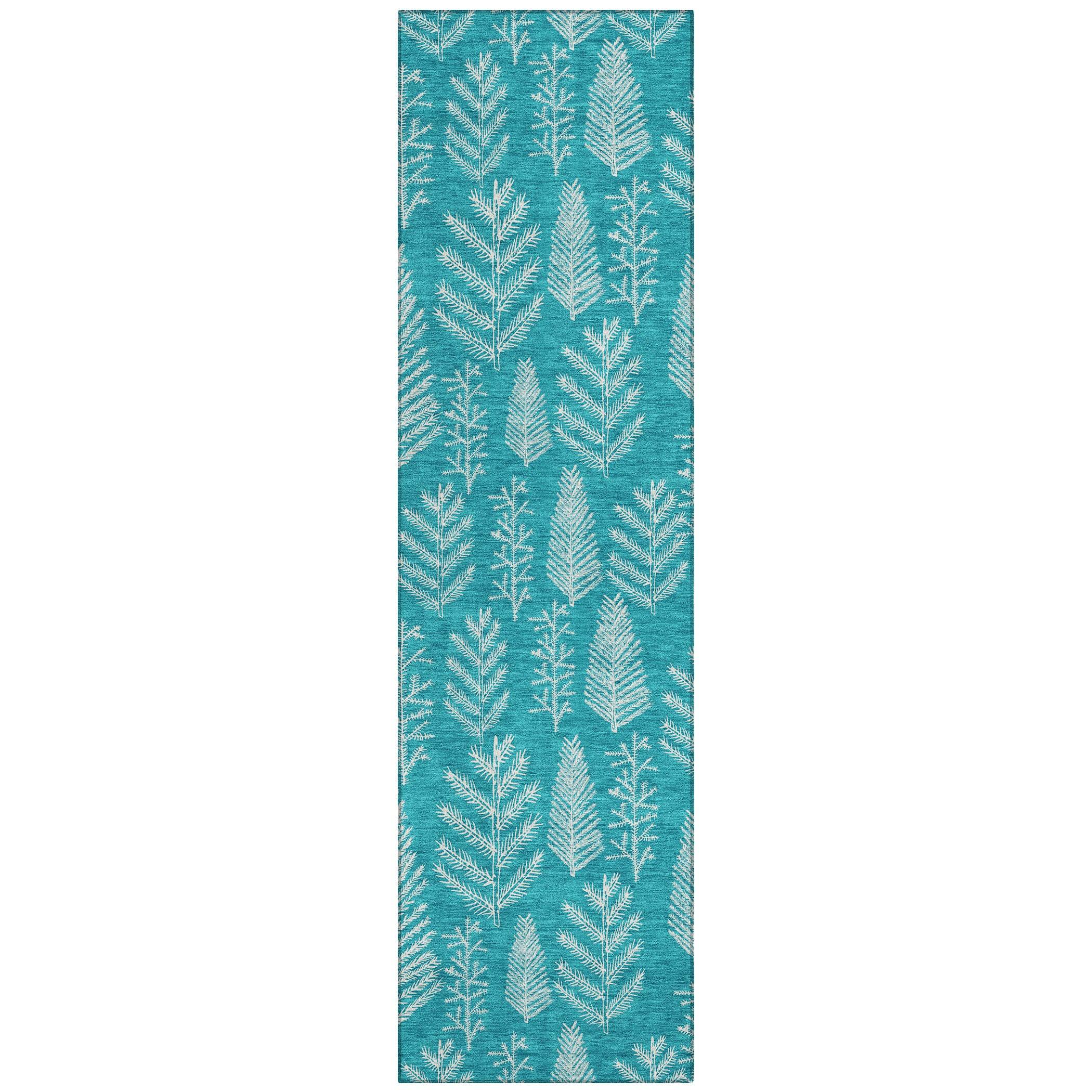 Addison Rugs Paelius Teal Washable Indoor-Outdoor Rug
