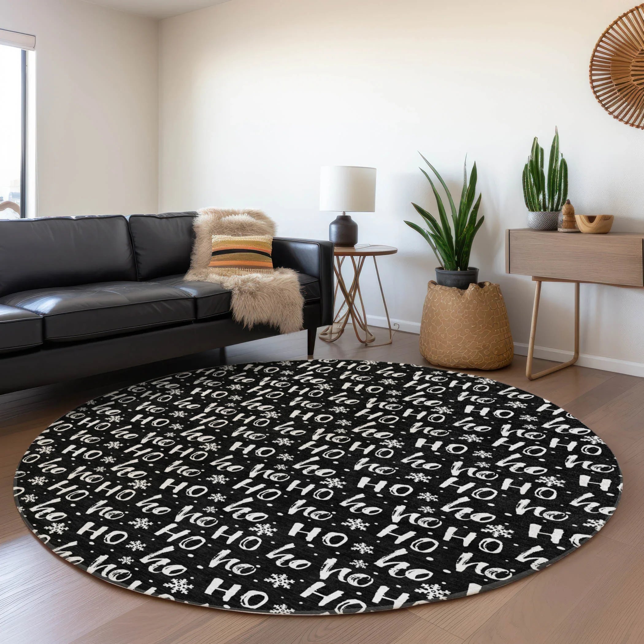 Addison Rugs Paelon Black Washable Indoor-Outdoor Rug