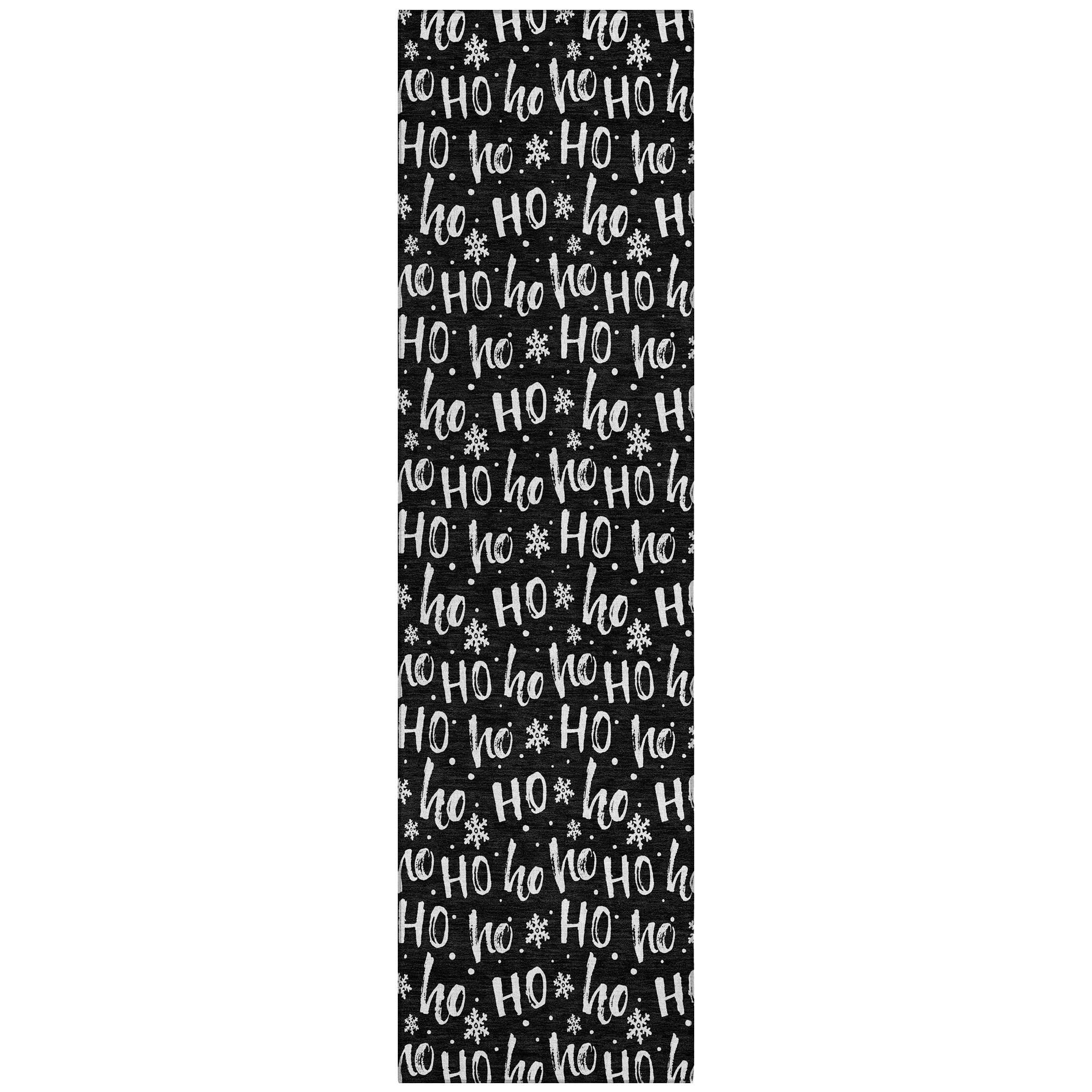Addison Rugs Paelon Black Washable Indoor-Outdoor Rug