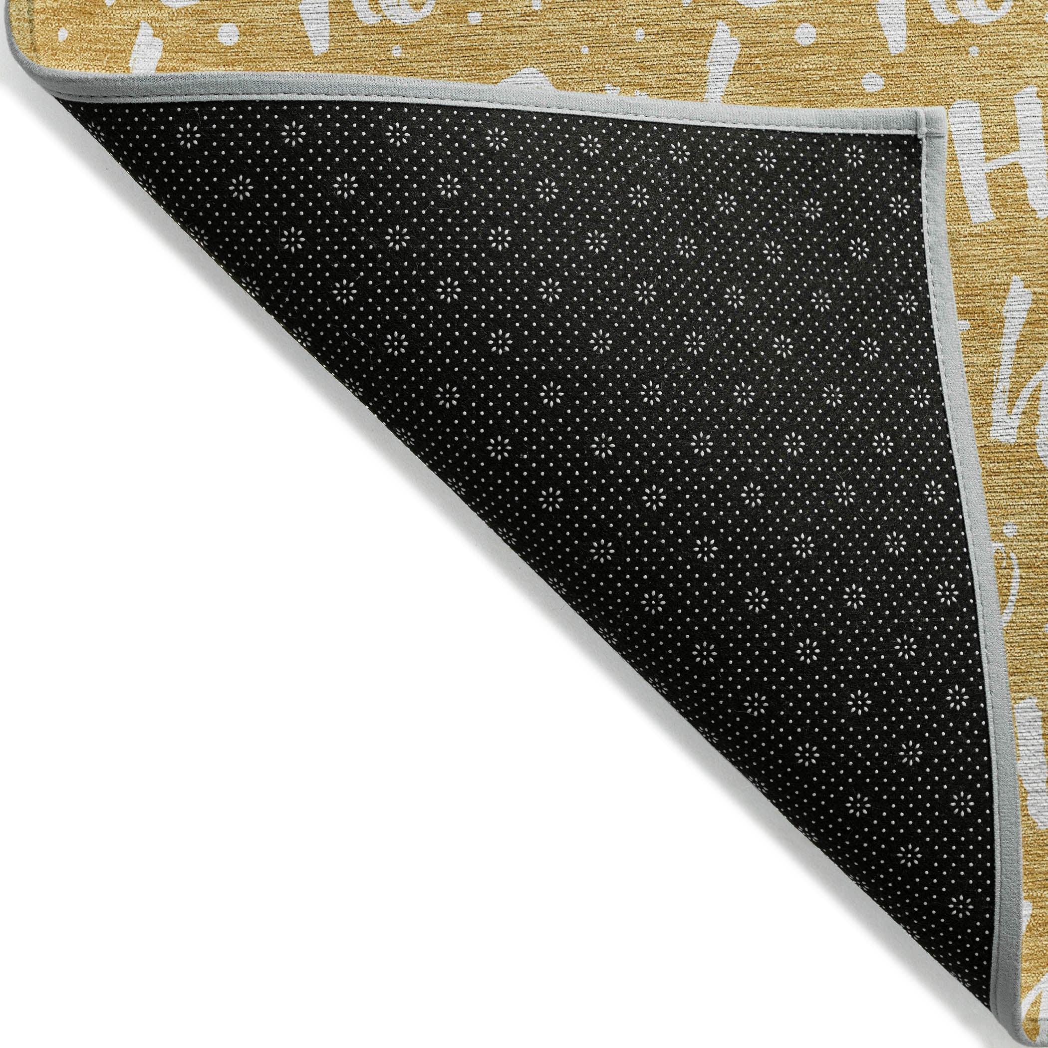 Addison Rugs Paelon Gold Washable Indoor-Outdoor Rug