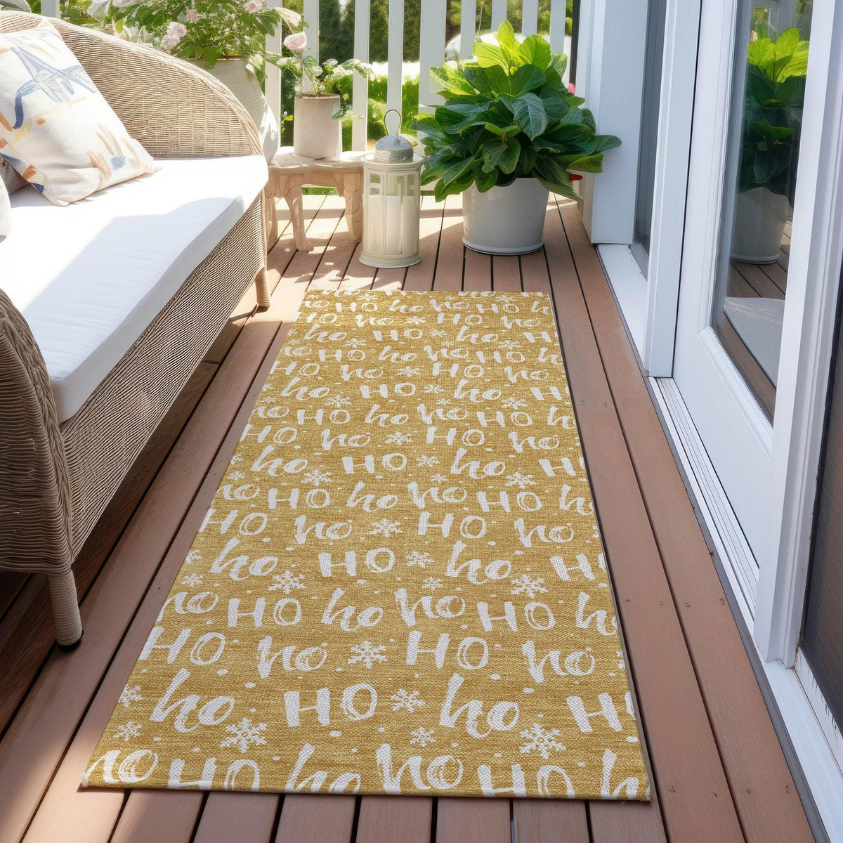 Addison Rugs Paelon Gold Washable Indoor-Outdoor Rug