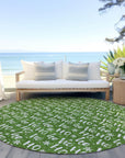 Addison Rugs Paelon Green Washable Indoor-Outdoor Rug