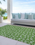 Addison Rugs Paelon Green Washable Indoor-Outdoor Rug