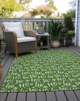 Addison Rugs Paelon Green Washable Indoor-Outdoor Rug