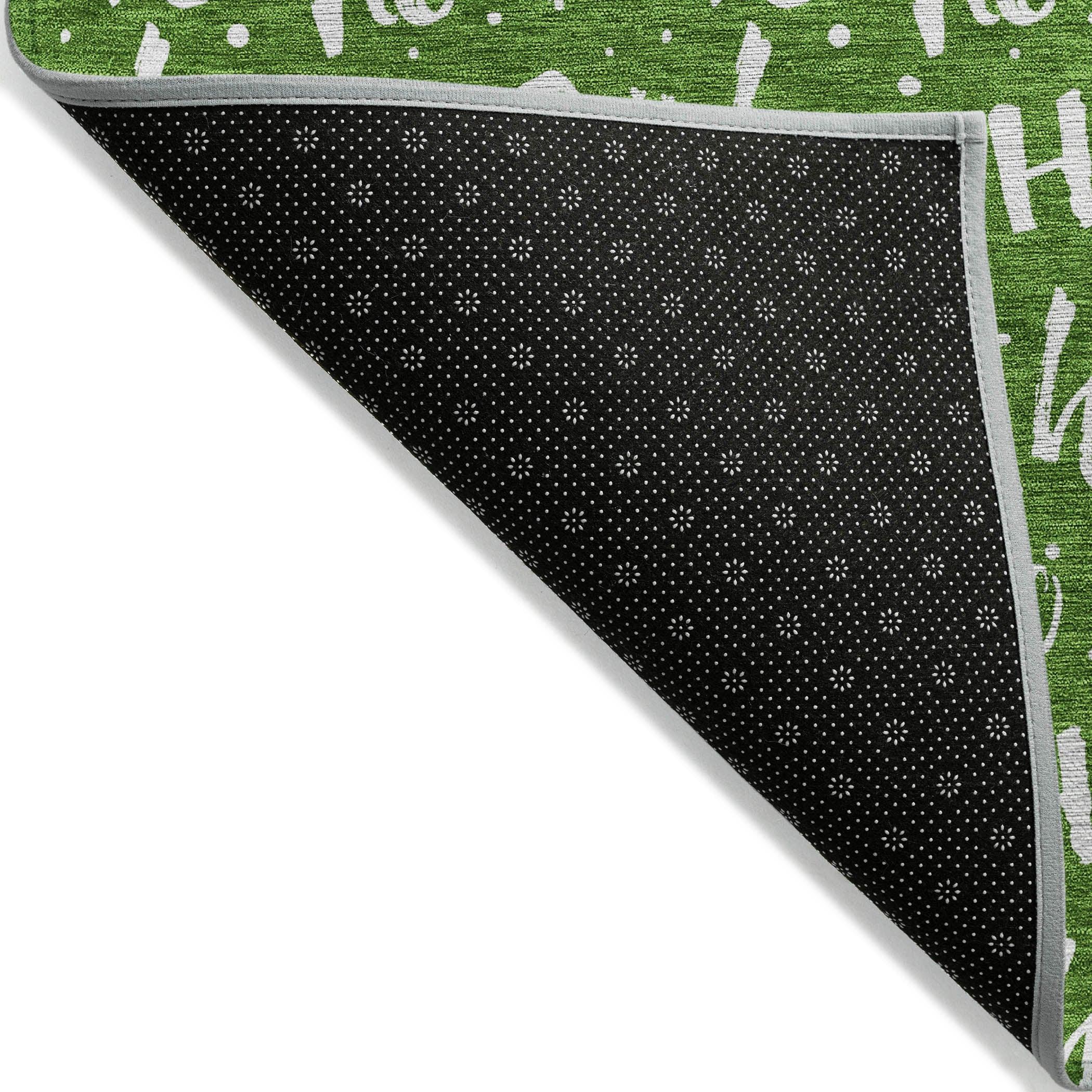Addison Rugs Paelon Green Washable Indoor-Outdoor Rug