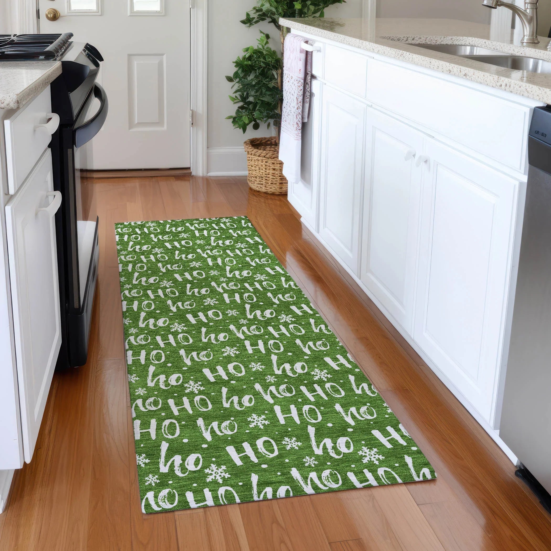 Addison Rugs Paelon Green Washable Indoor-Outdoor Rug