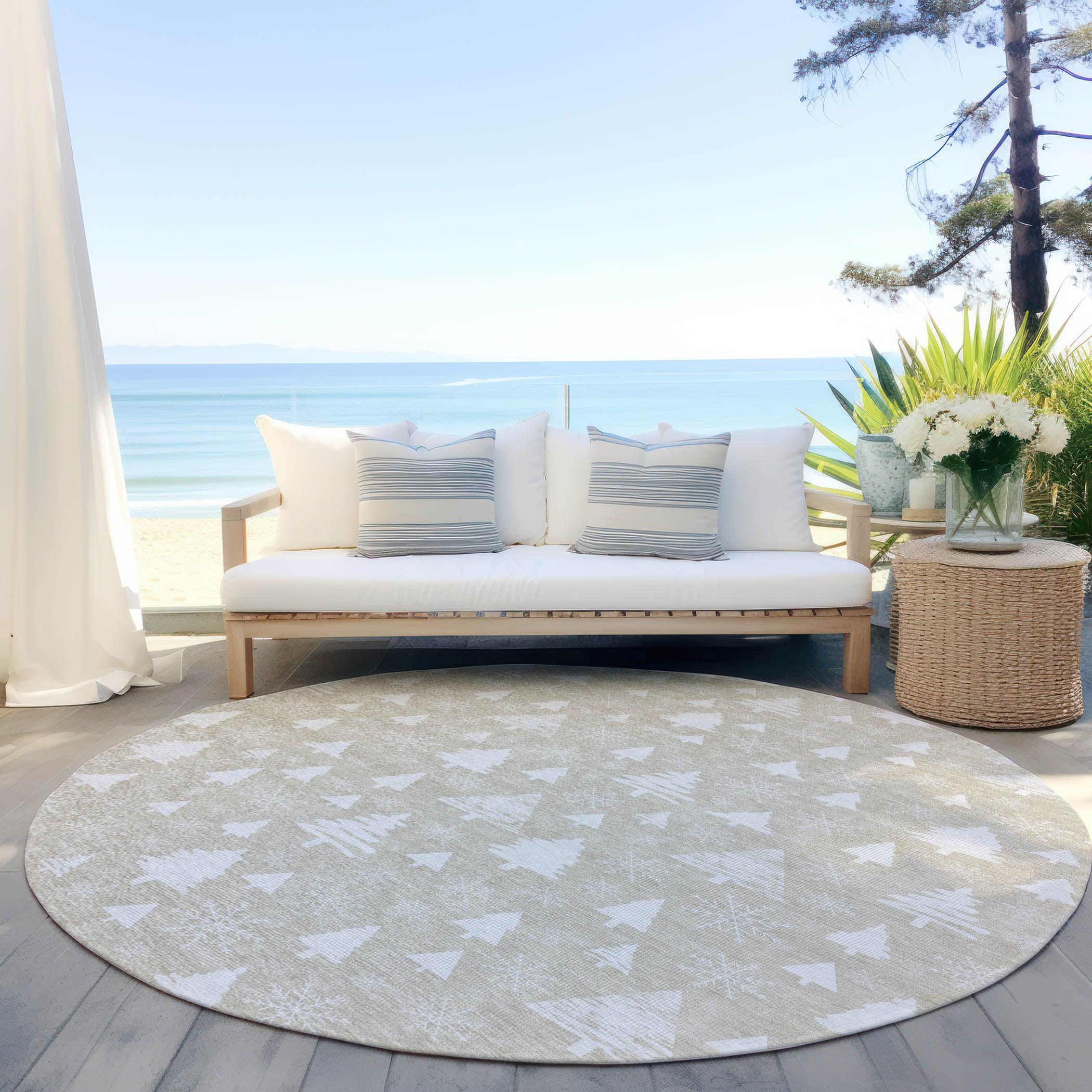 Addison Rugs Paelor Brown Washable Indoor-Outdoor Rug