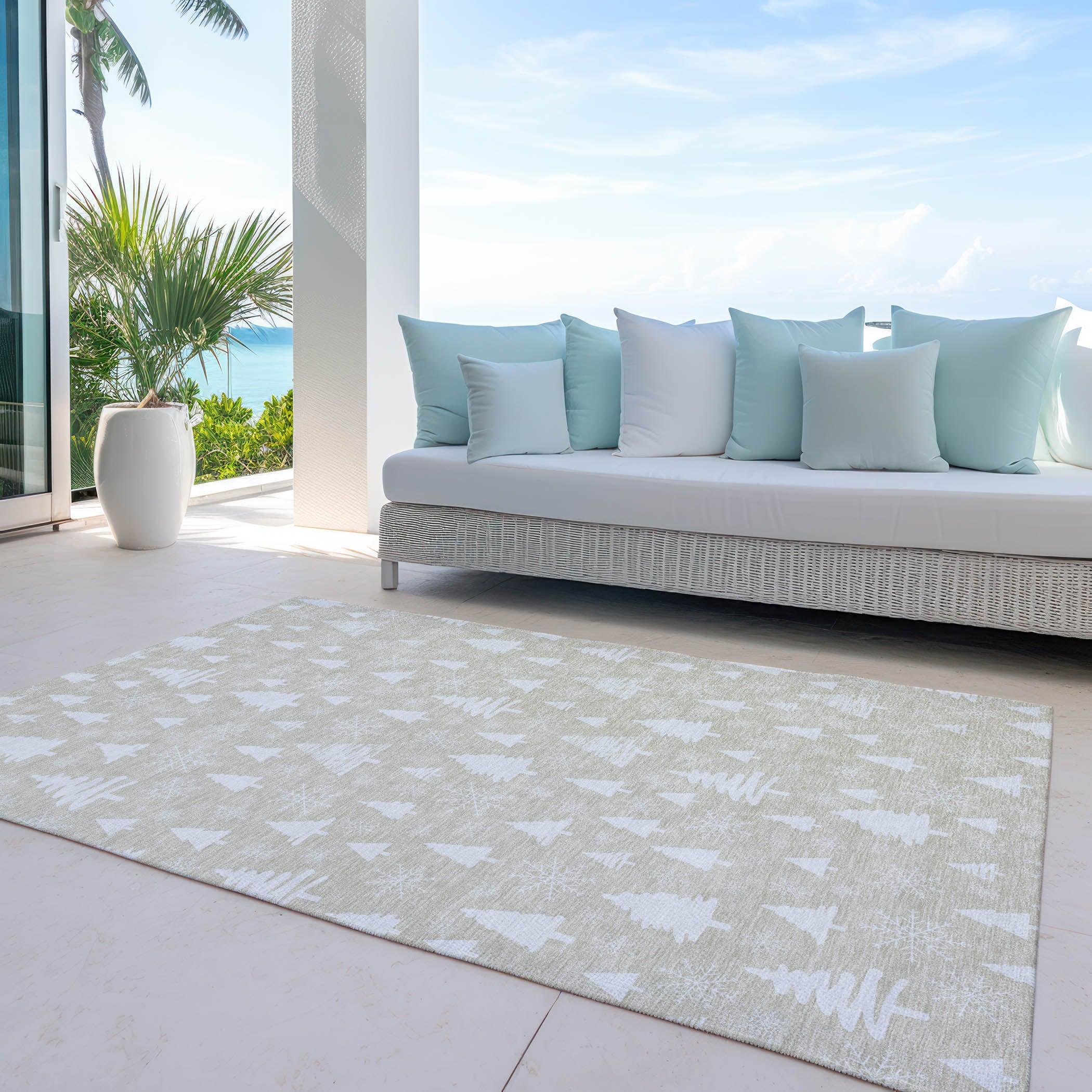 Addison Rugs Paelor Brown Washable Indoor-Outdoor Rug