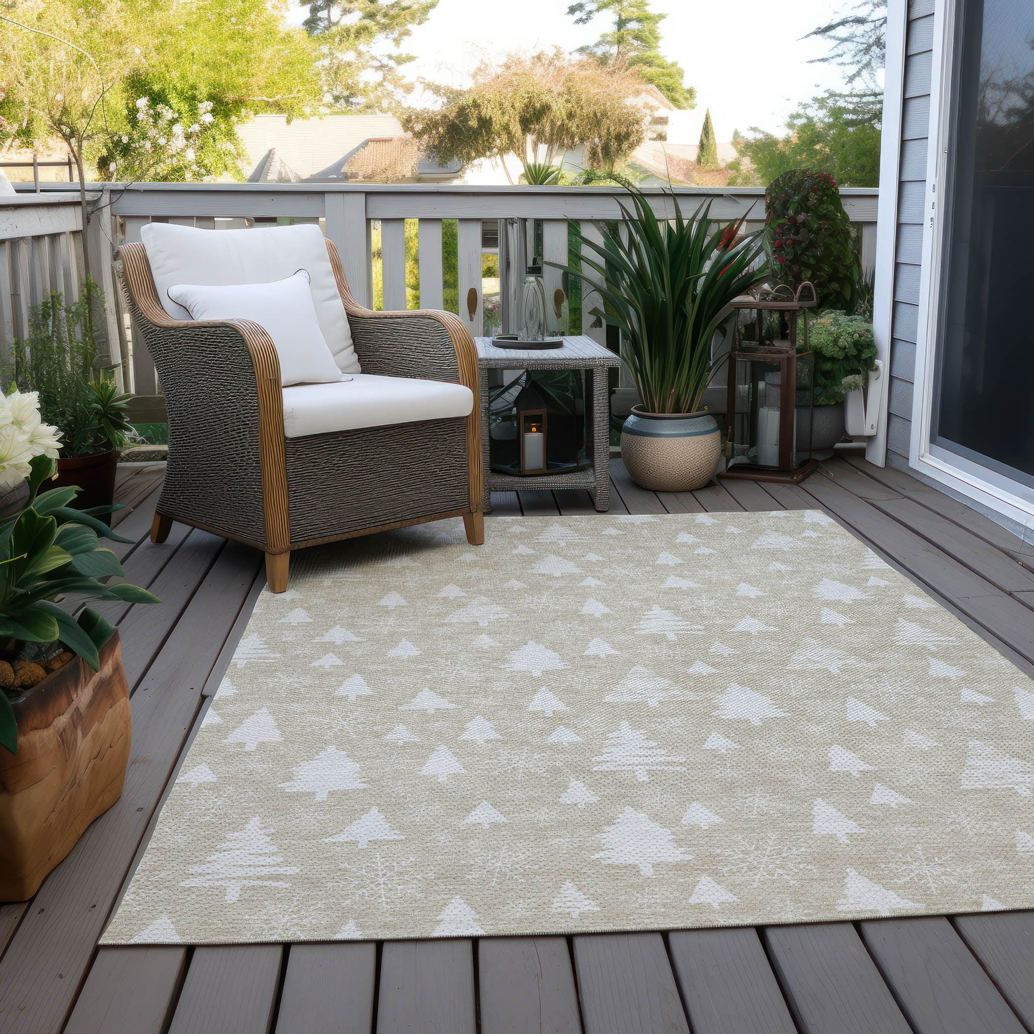 Addison Rugs Paelor Brown Washable Indoor-Outdoor Rug