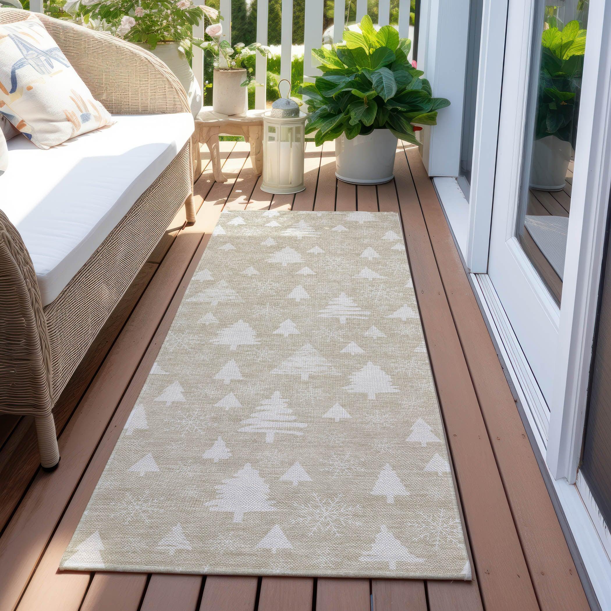 Addison Rugs Paelor Brown Washable Indoor-Outdoor Rug