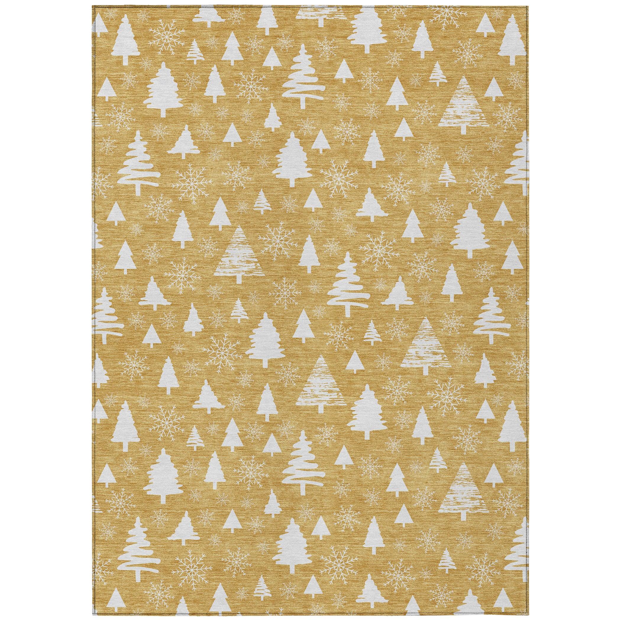 Addison Rugs Paelor Gold Washable Indoor-Outdoor Rug