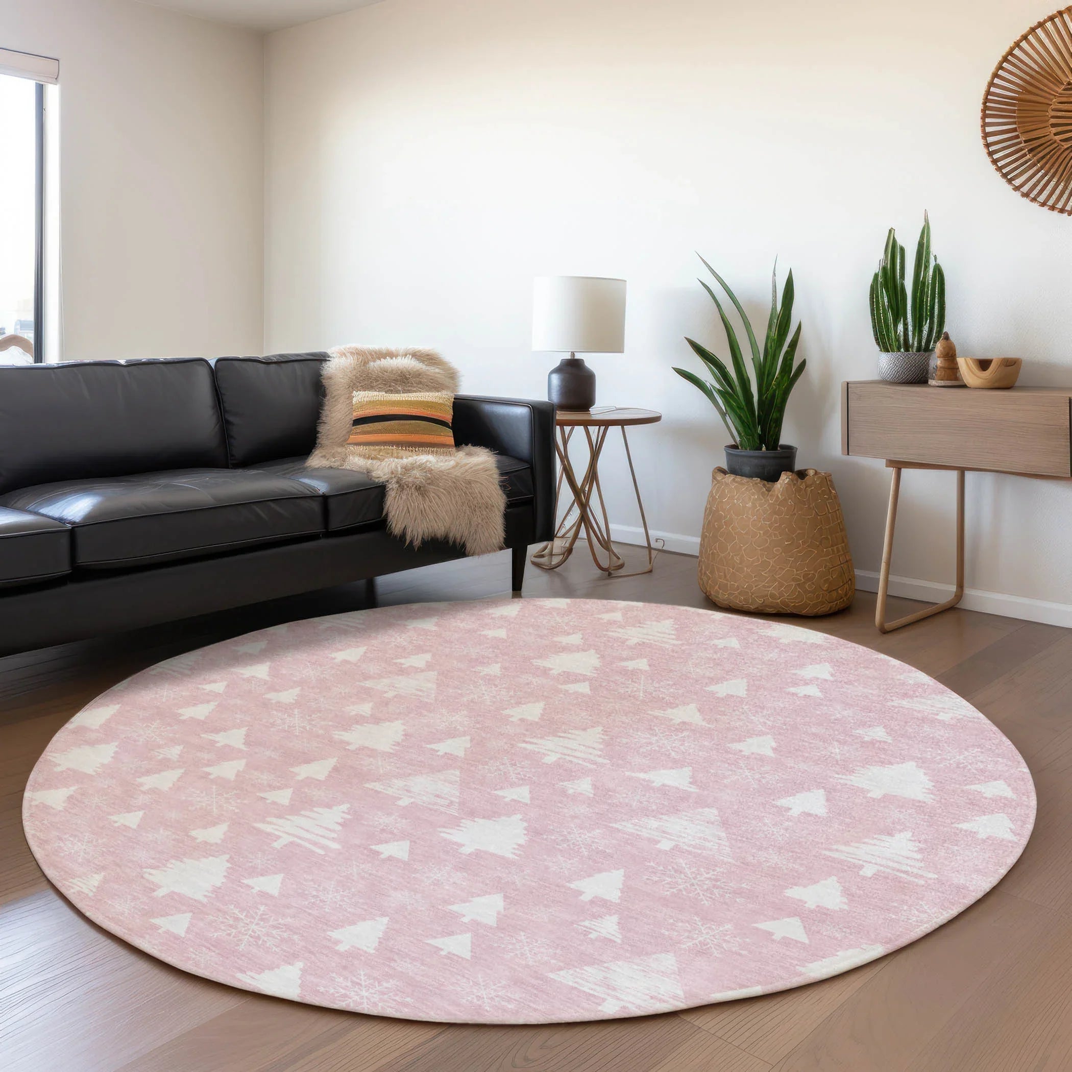 Addison Rugs Paelor Pink Washable Indoor-Outdoor Rug