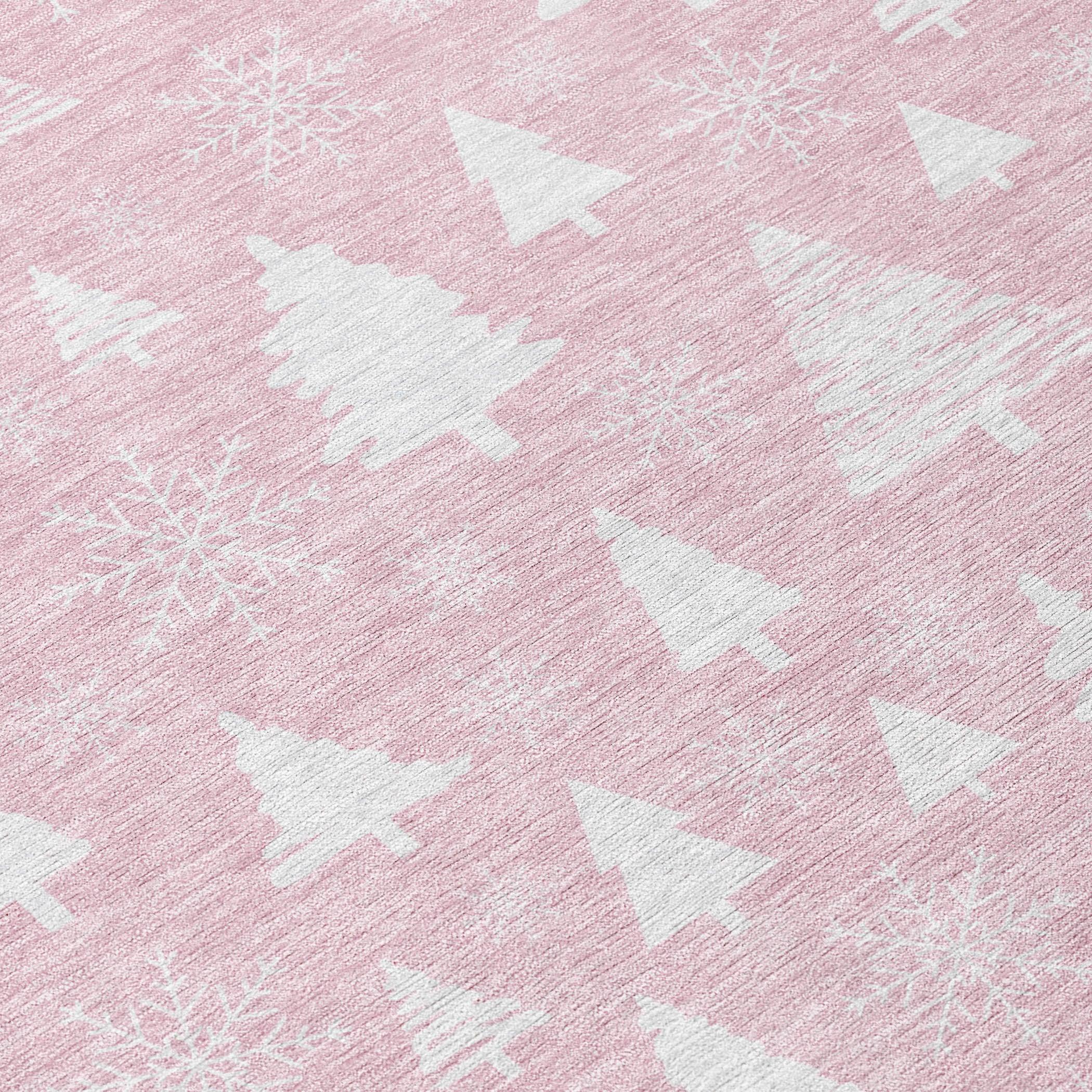 Addison Rugs Paelor Pink Washable Indoor-Outdoor Rug