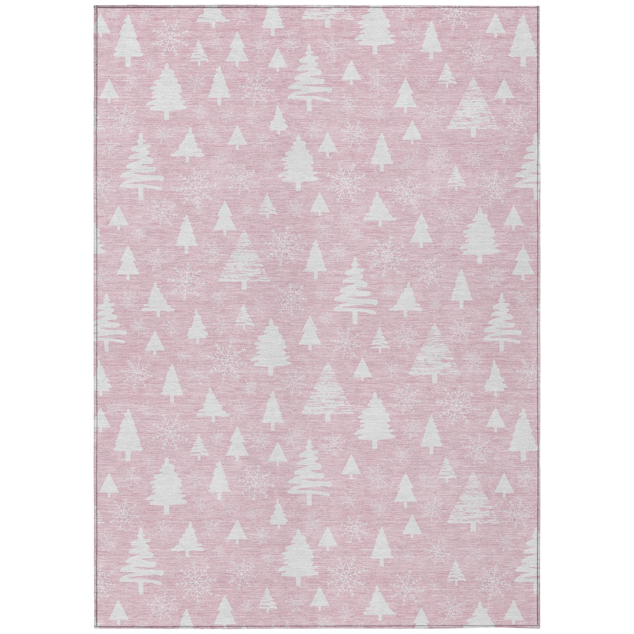 Addison Rugs Paelor Pink Washable Indoor-Outdoor Rug