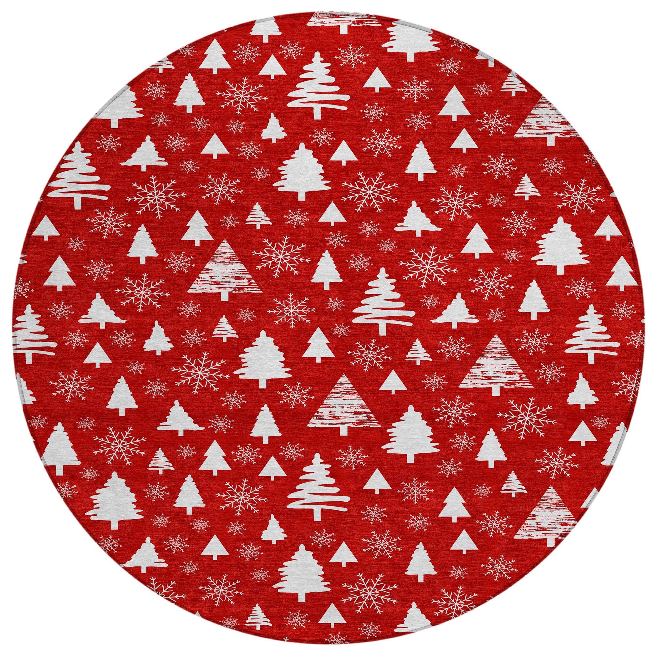 Addison Rugs Paelor Red Washable Indoor-Outdoor Rug