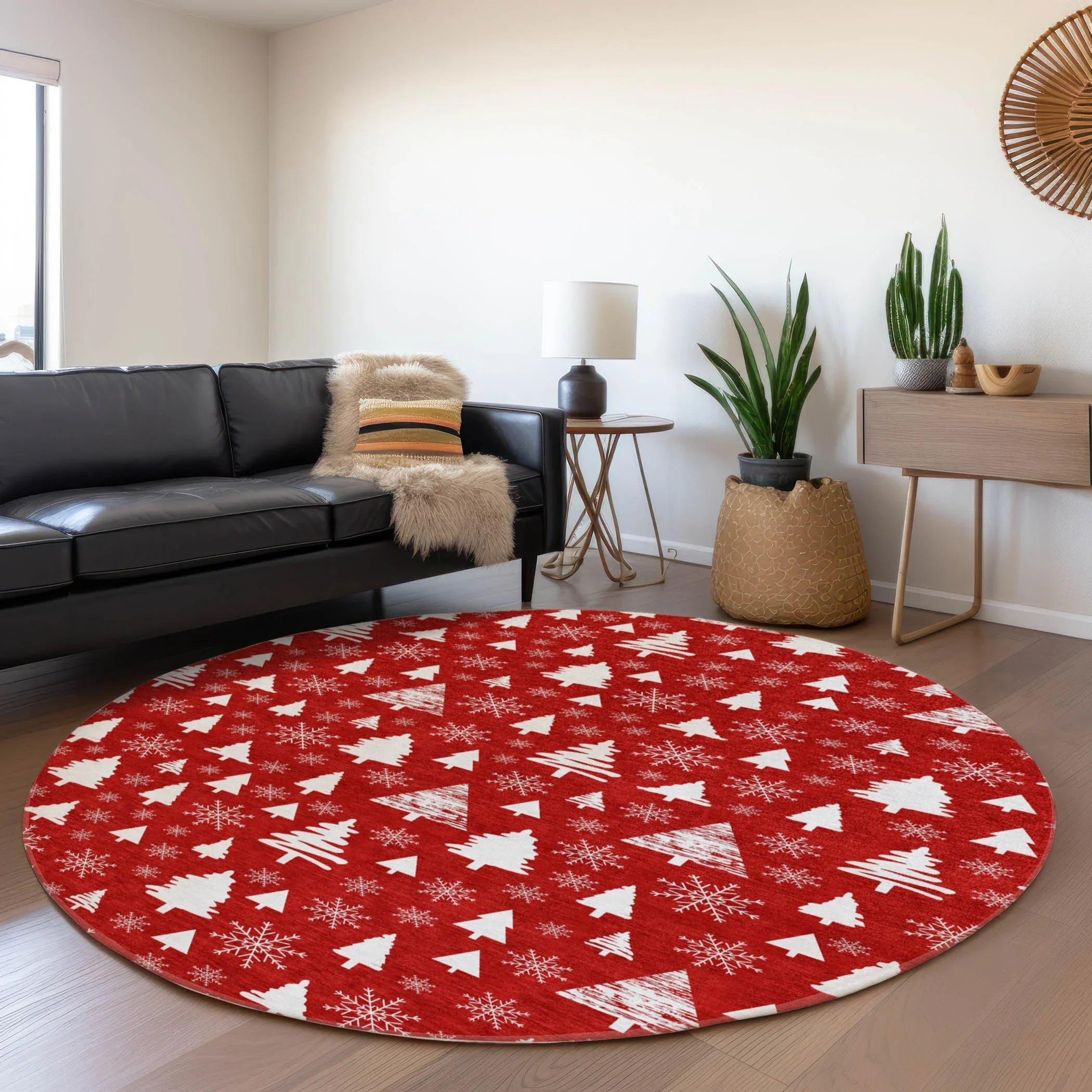 Addison Rugs Paelor Red Washable Indoor-Outdoor Rug