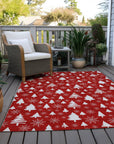 Addison Rugs Paelor Red Washable Indoor-Outdoor Rug