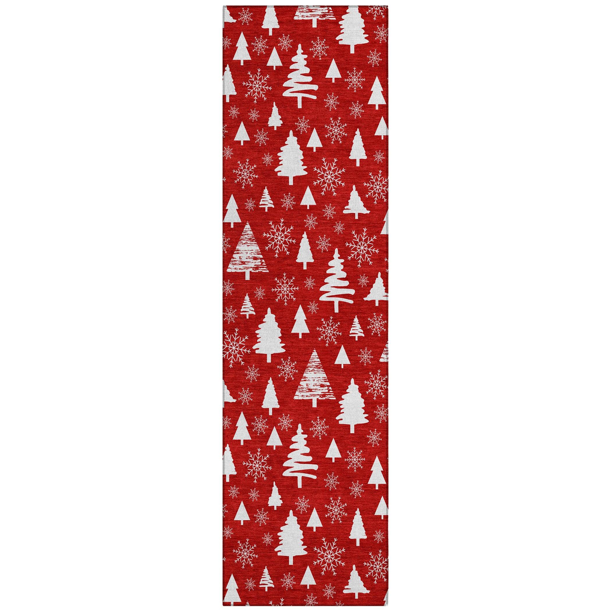 Addison Rugs Paelor Red Washable Indoor-Outdoor Rug